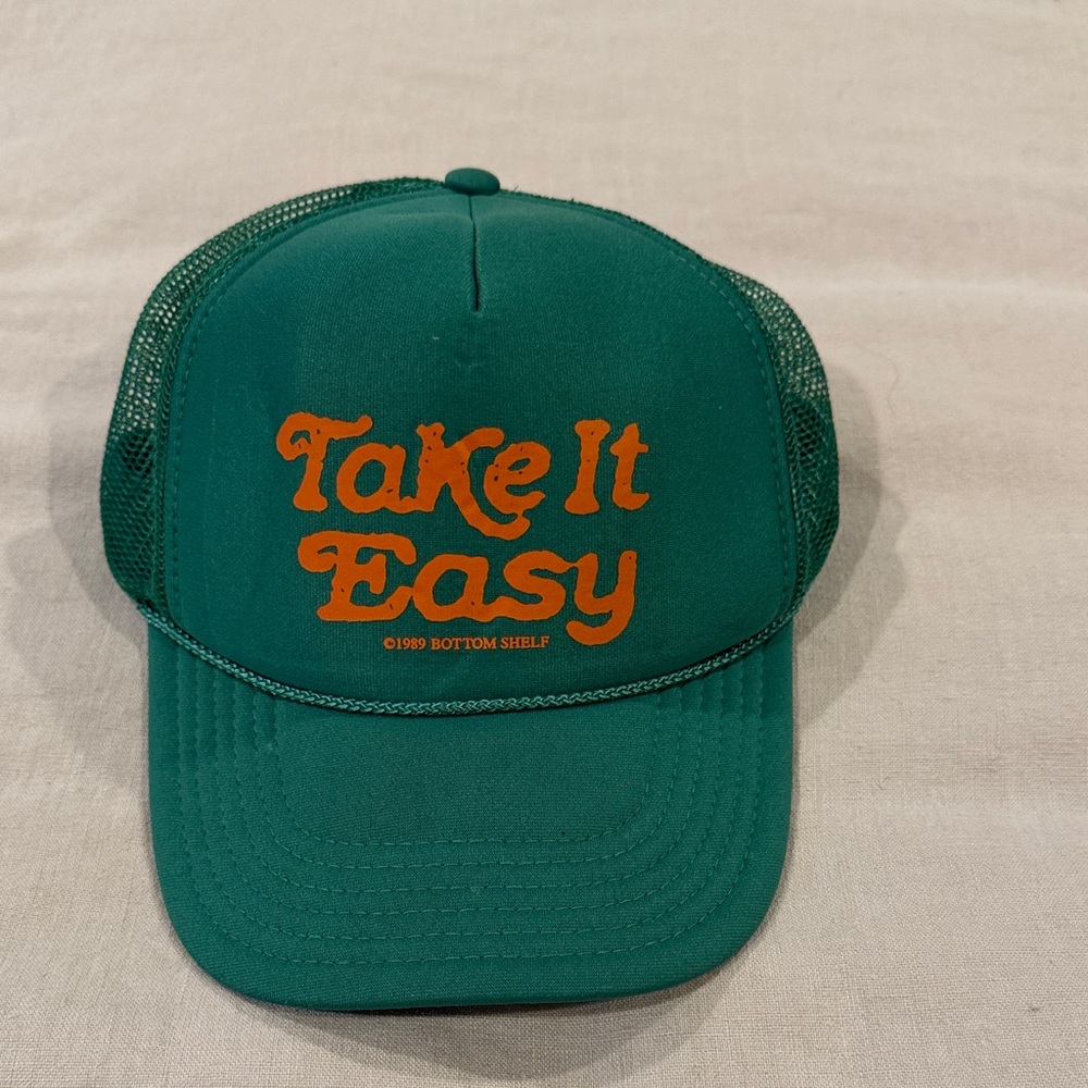 OTTO Green and Orange Trucker Hat